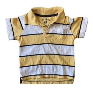 GREENDOG 2T toddler polo shirt short sleeve yellow striped